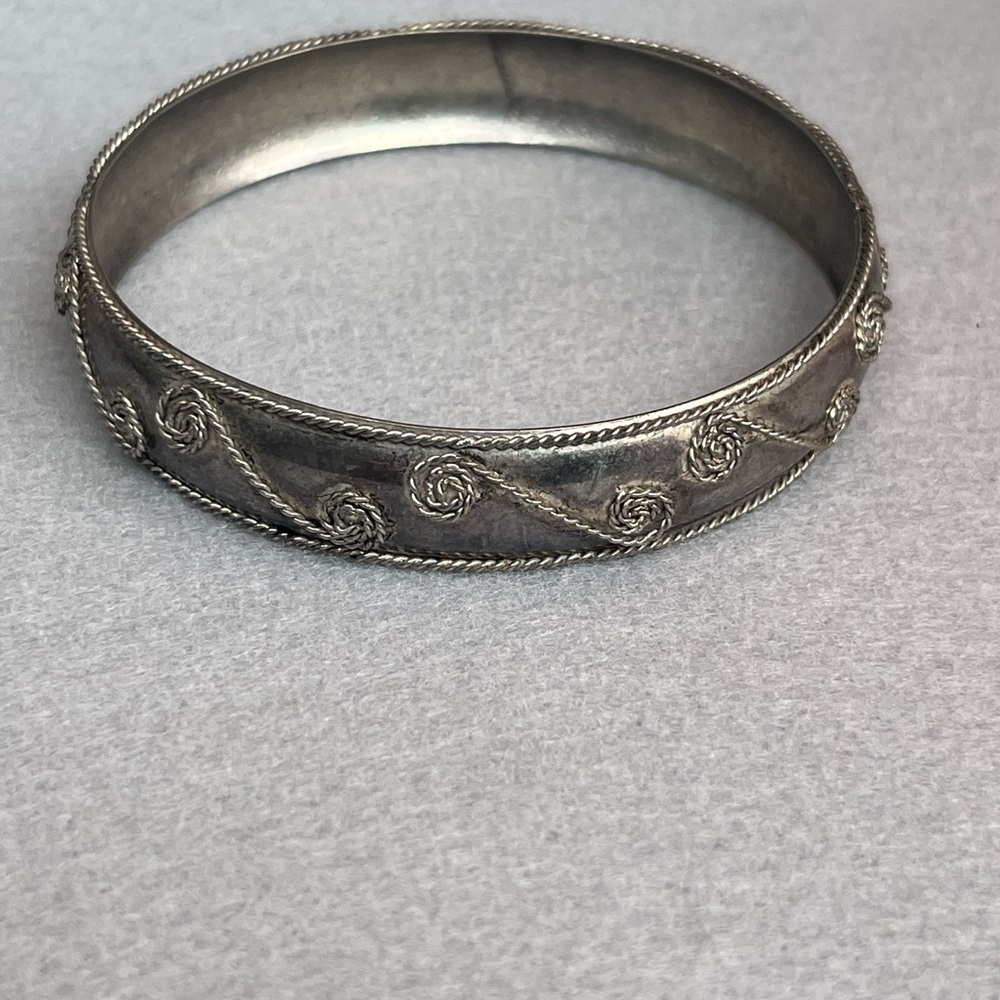 Intricate Silver Swirl Bracelet